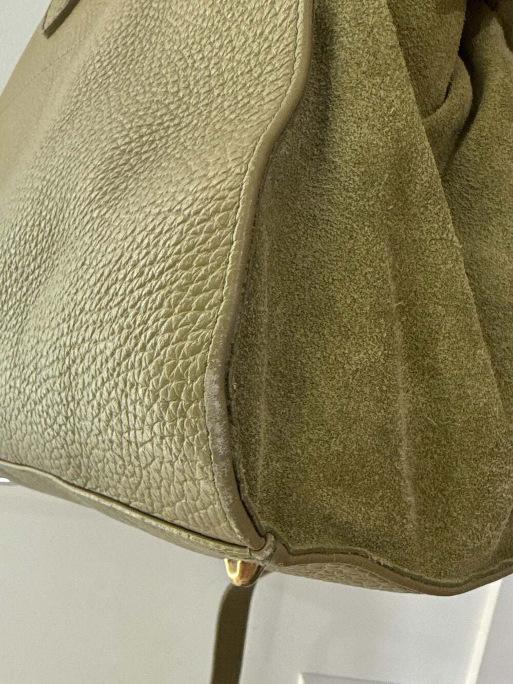Anna Paola Italian Leather Handbag Riva Iride Green Crossbody Satchel - Picture 14 of 14